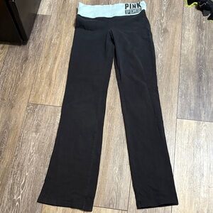 PINK Victoria's Secret Black and light blue Vintage Yoga Leggings size XS